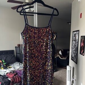 Multicolor Sequin Dress
